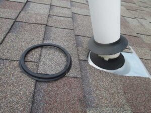 Trim (if needed) to Fit as Securely as Possible to Roof Pipe